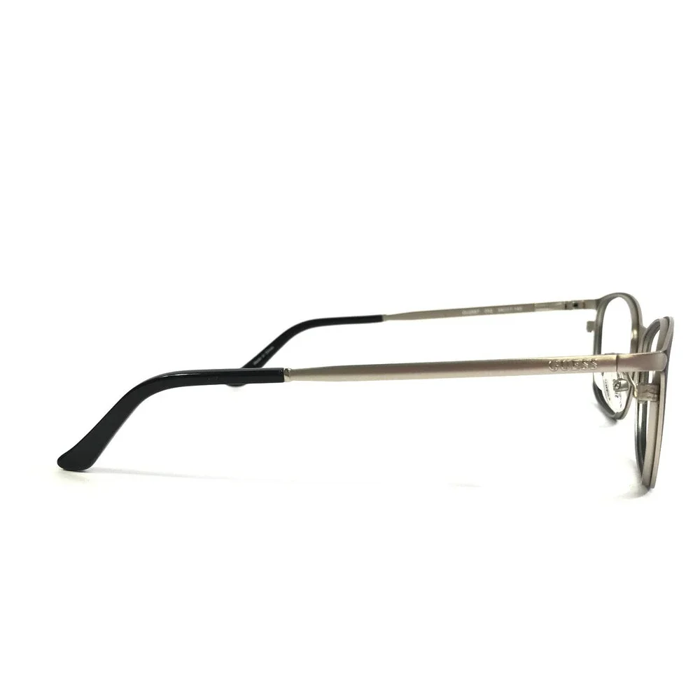 Guess Eyeglasses Frames GU2587 002 Black Silver Cat Eye Full Rim 54-17-140